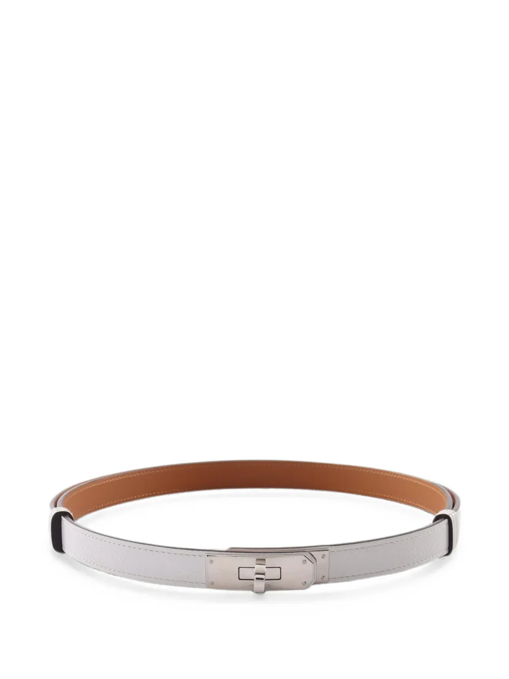 Hermès Pre-Owned 2025 Kelly Epsom belt - White