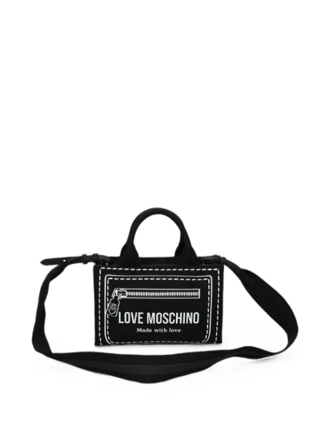 Love Moschino logo-print top-handle bag