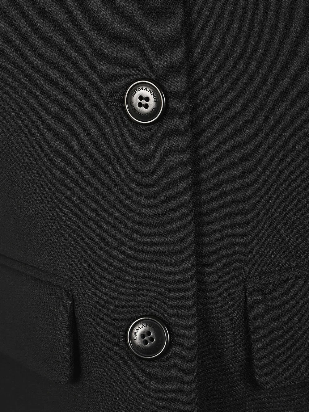 Ermanno Scervino Button-up jack met klepzak Zwart