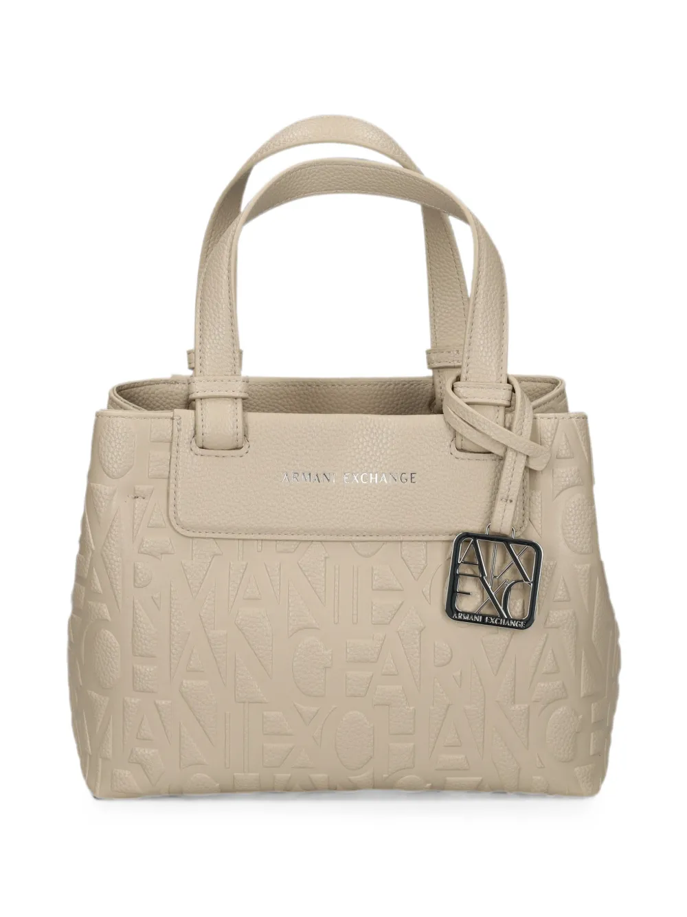 Armani Exchange logo-embossed tote bag - Toni neutri