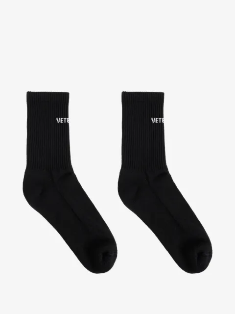 VETEMENTS calcetines con logo en intarsia