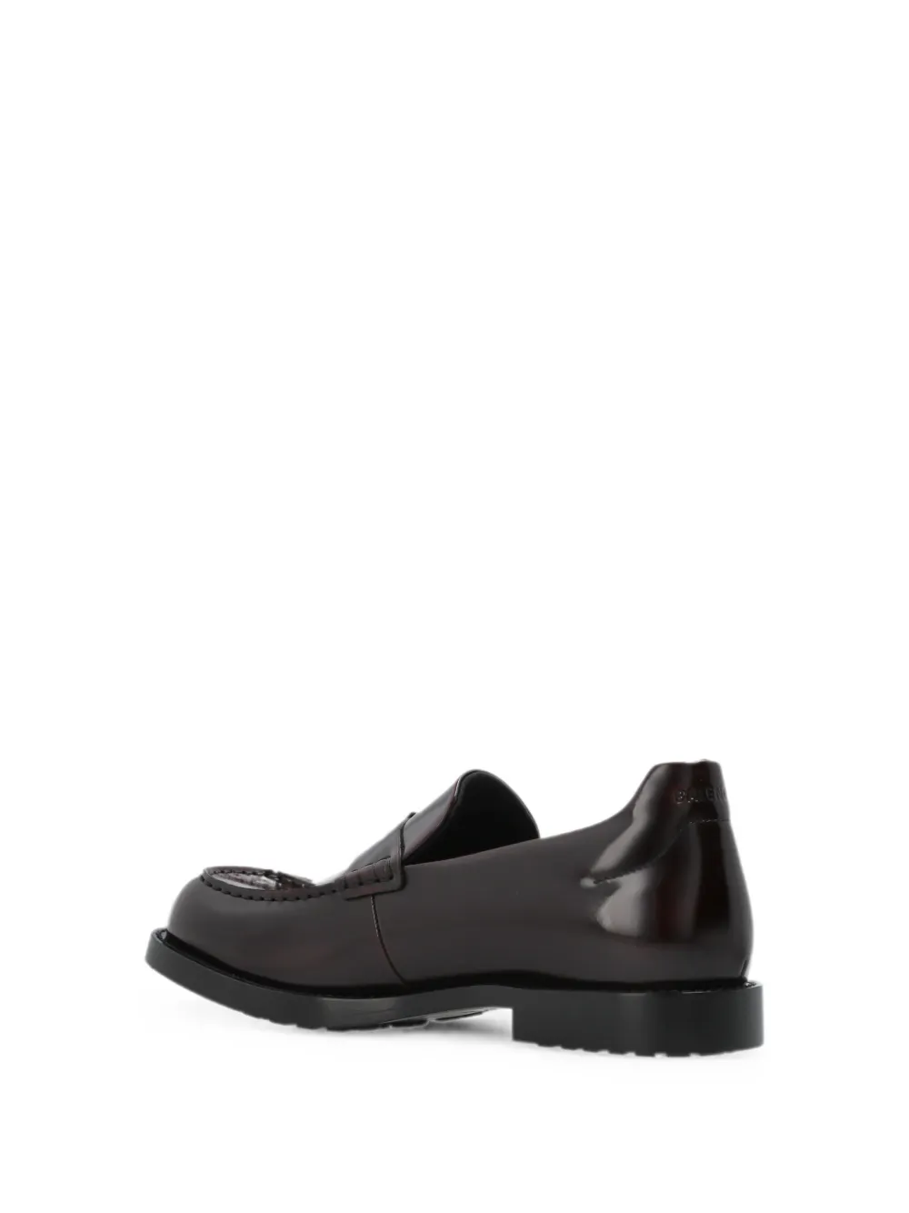Balenciaga comfy loafers in dark burgundy Bruin