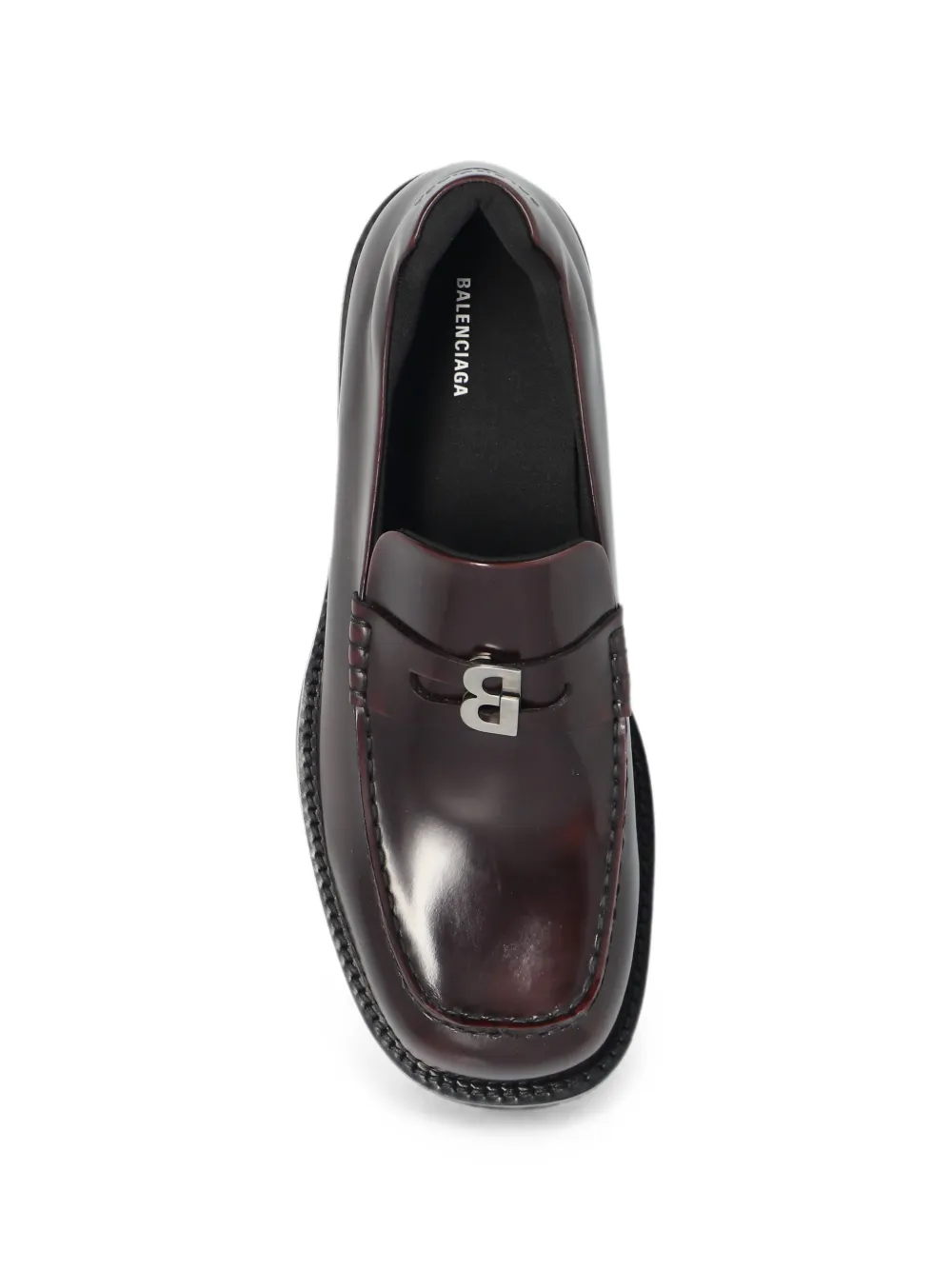 Balenciaga comfy loafers in dark burgundy Bruin