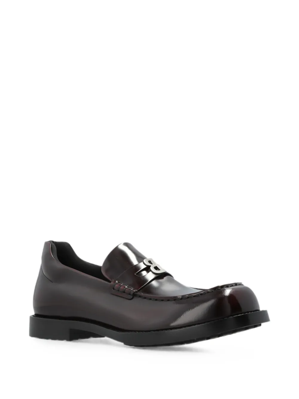 Balenciaga comfy loafers in dark burgundy Bruin