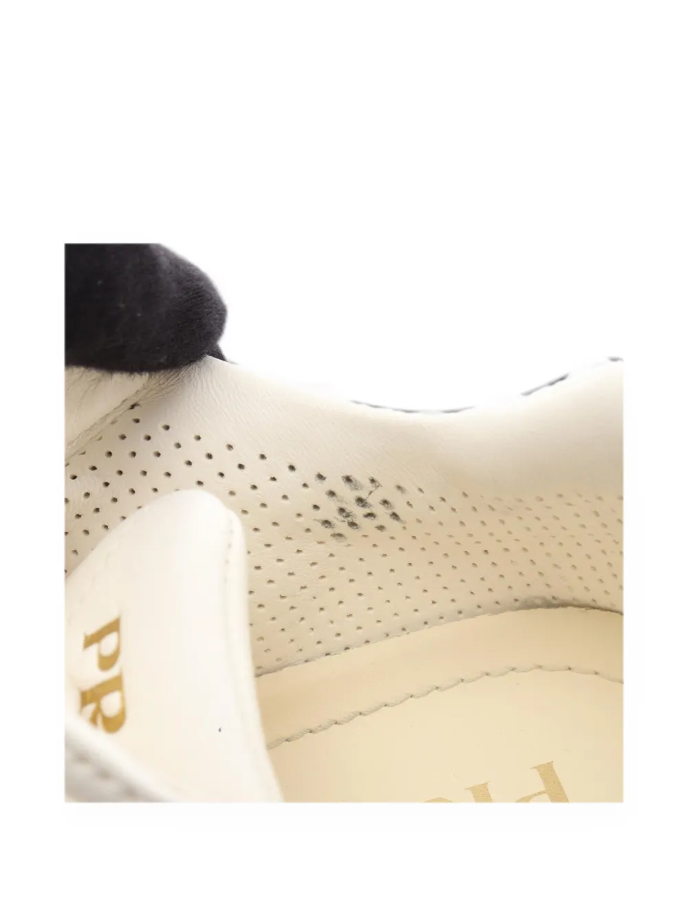 Prada Pre-Owned 2010s Prax 01 triangle-logo low-top sneakers - White