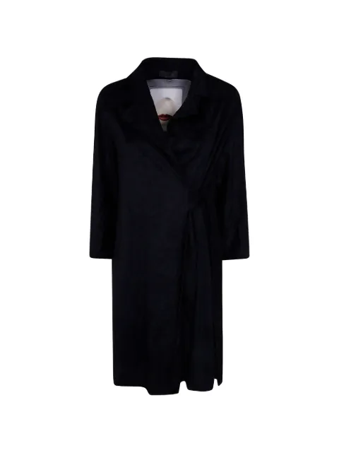 Maria Calderara crinkled-finish graphic-print coat