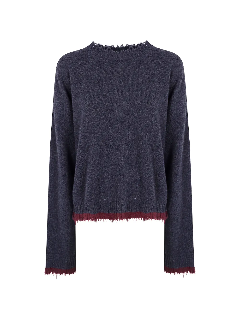 Uma Wang distressed cashmere sweater - Grau