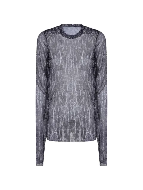Maria Calderara sheer graphic-print T-shirt