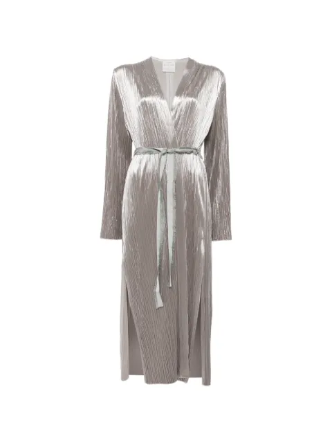 Forte Forte plissé-effect belted coat