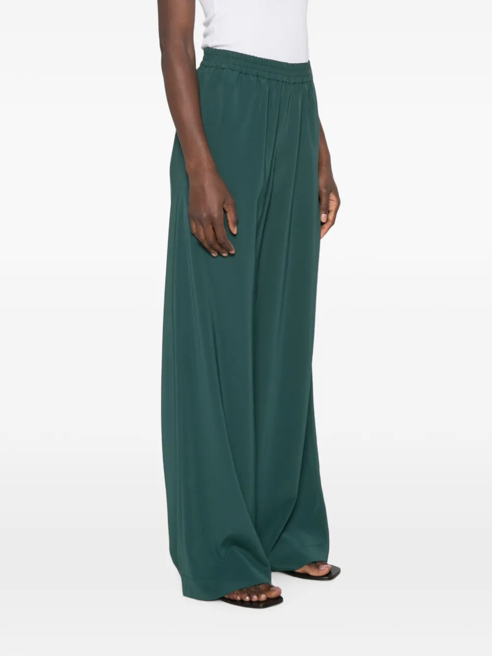Gianluca Capannolo Claudia elasticated palazzo pants Groen