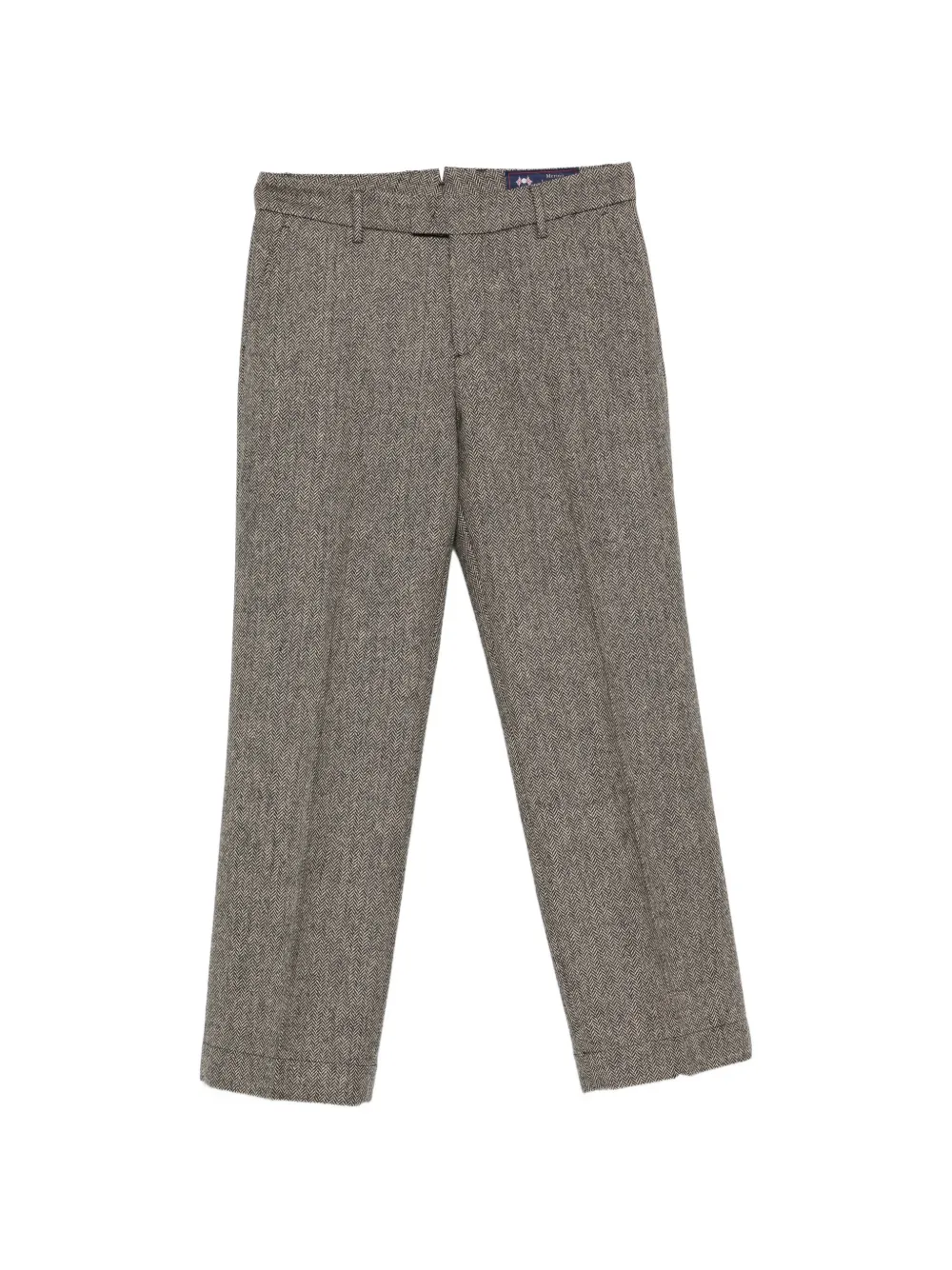 Berwich Alice herringbone-pattern trousers - Nude