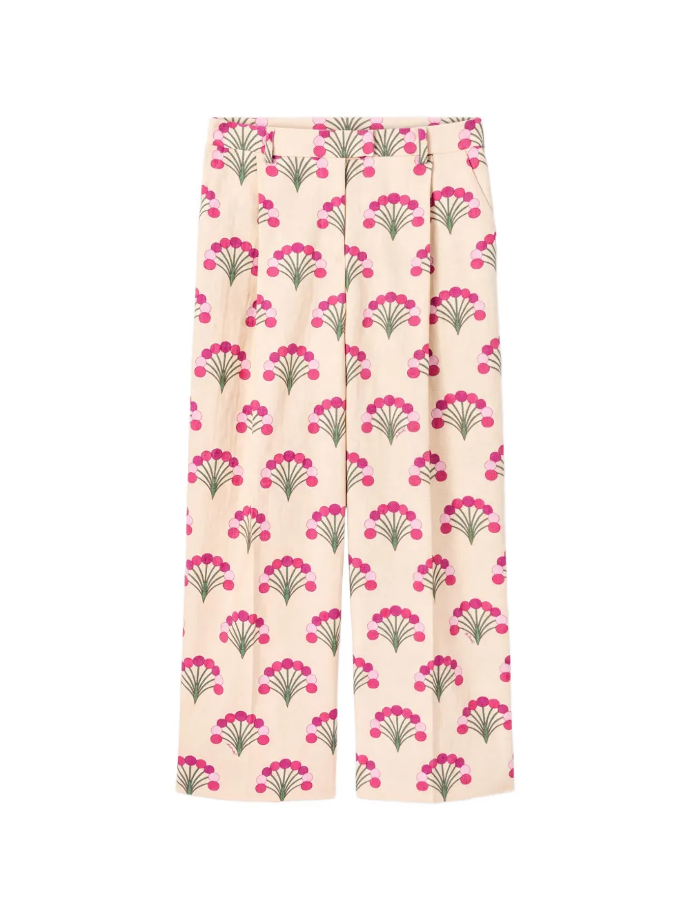 La DoubleJ Florette ecru in rustic cotton loose pants - Toni neutri