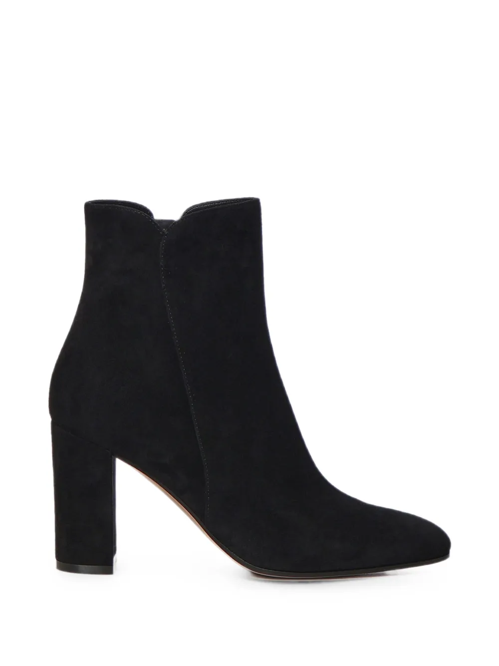 Gianvito Rossi Lisa suède enkellaarzen Zwart