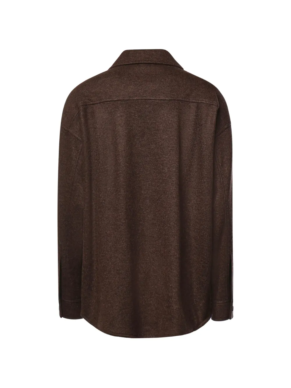 Loro Piana Button-up shirtjack met borstzak Bruin