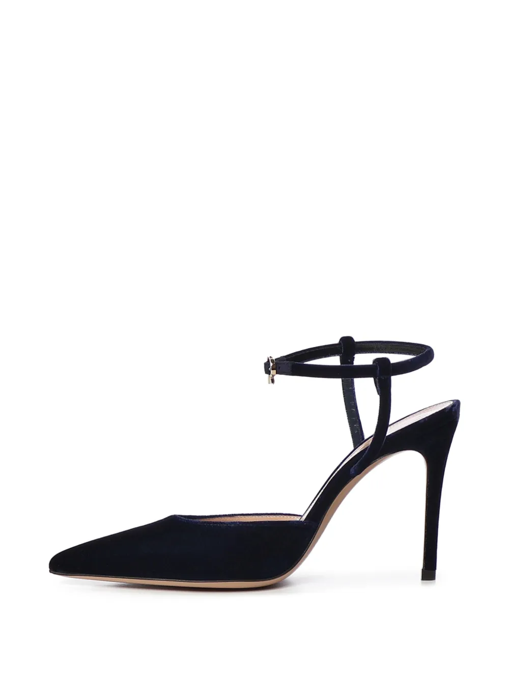 Gianvito Rossi pointed-toe ankle-strap pumps Blauw