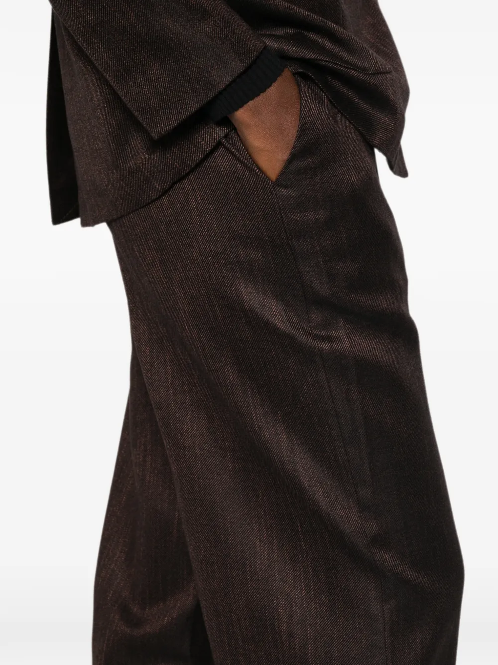 Lardini Lucile broek met zak Bruin