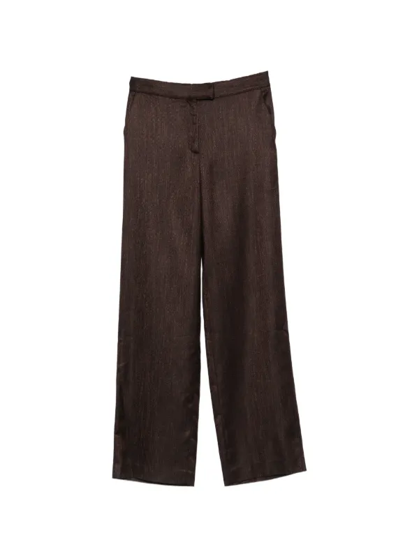 Lardini Lucile Pocket Trousers in Brown