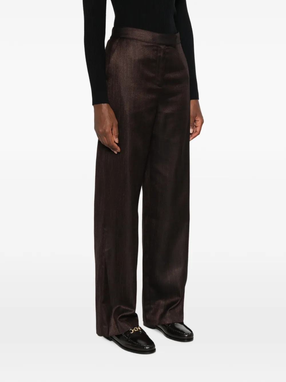 Lardini Lucile broek met zak Bruin