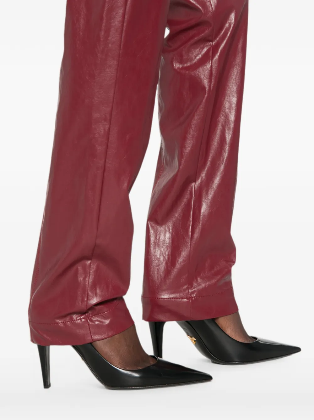 Federica Tosi belt-loop pocket trousers Rood