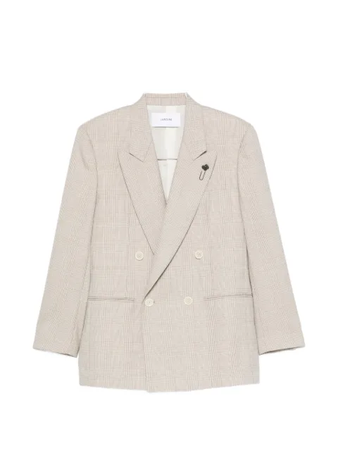 Lardini houndstooth-pattern double-breasted blazer