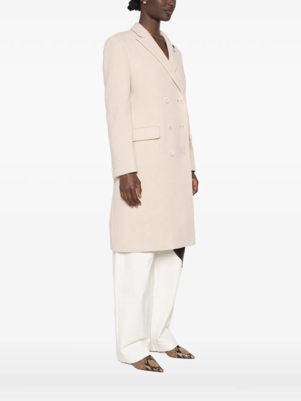 Lardini Jas met dubbele rij knopen Beige