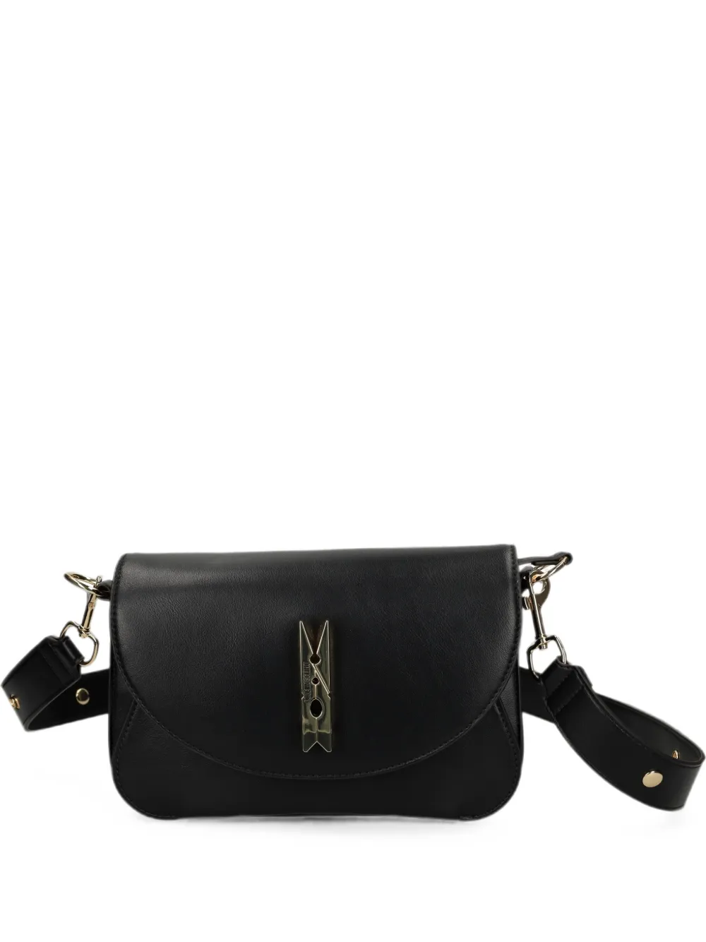 Love Moschino clothespin-plaque shoulder bag - Nero