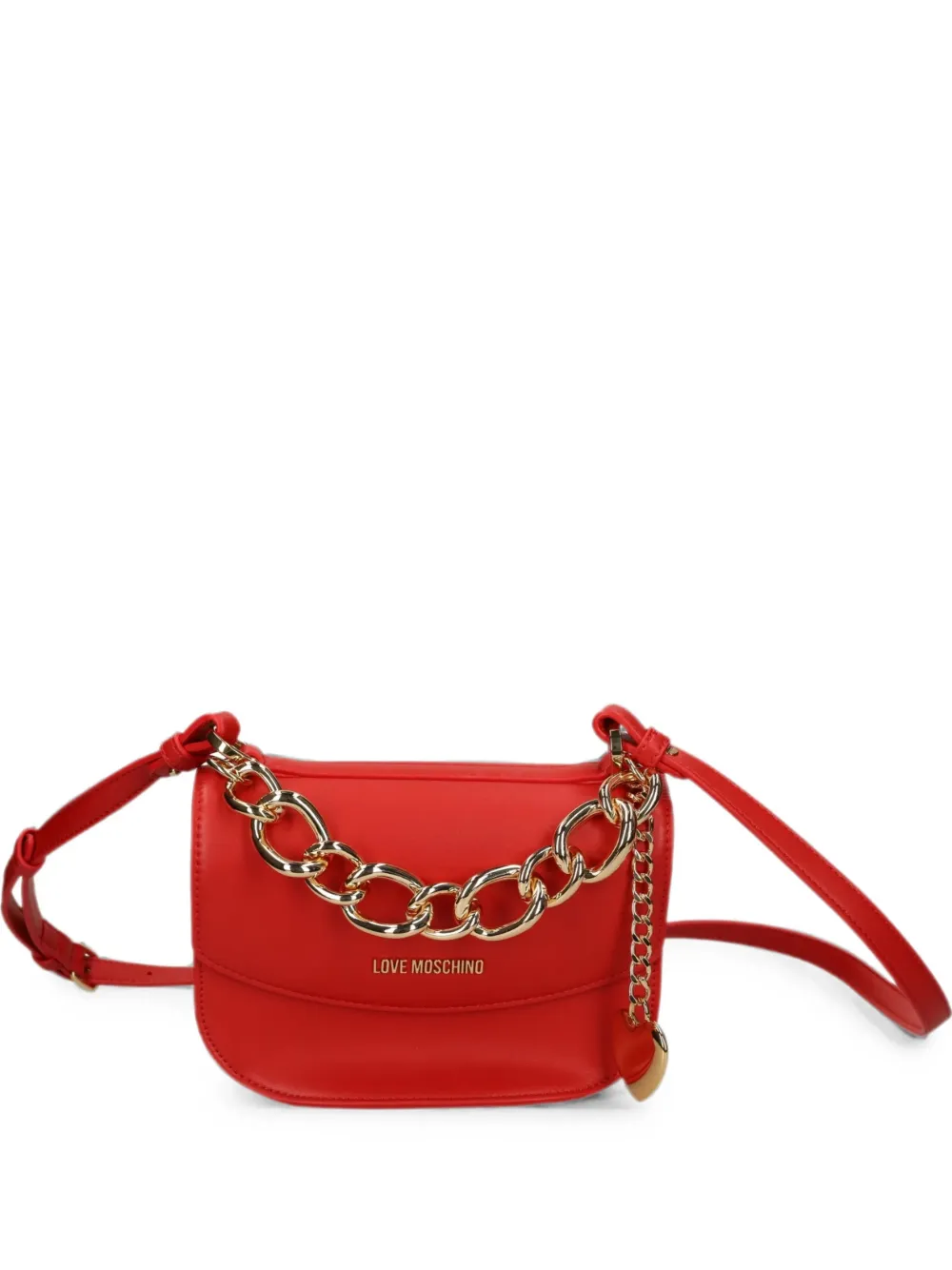 Love Moschino Borsa a tracolla con catena - Rosso
