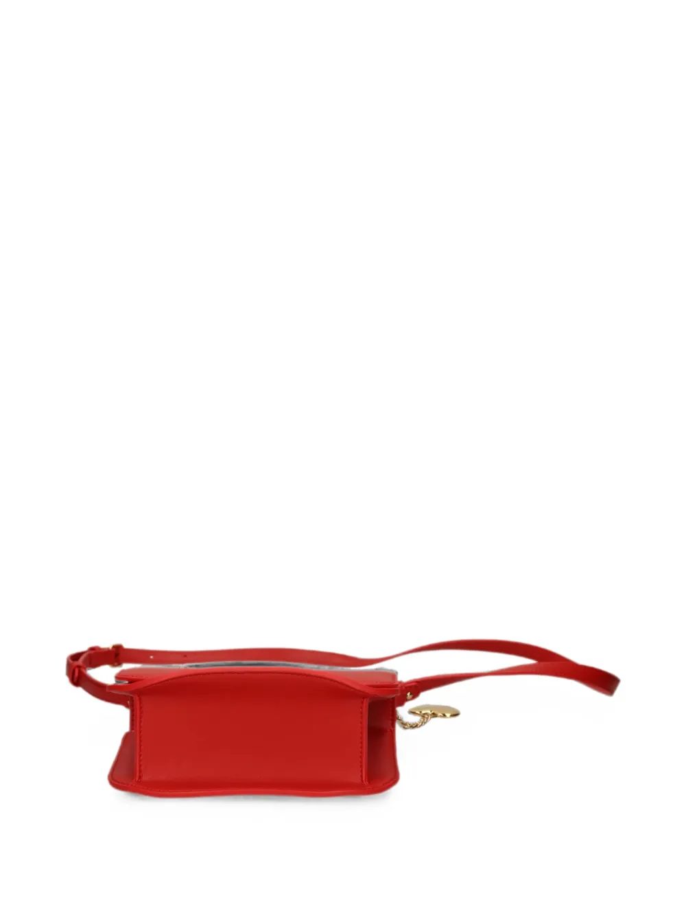 Love Moschino Crossbodytas met ketting en hartbedel Rood