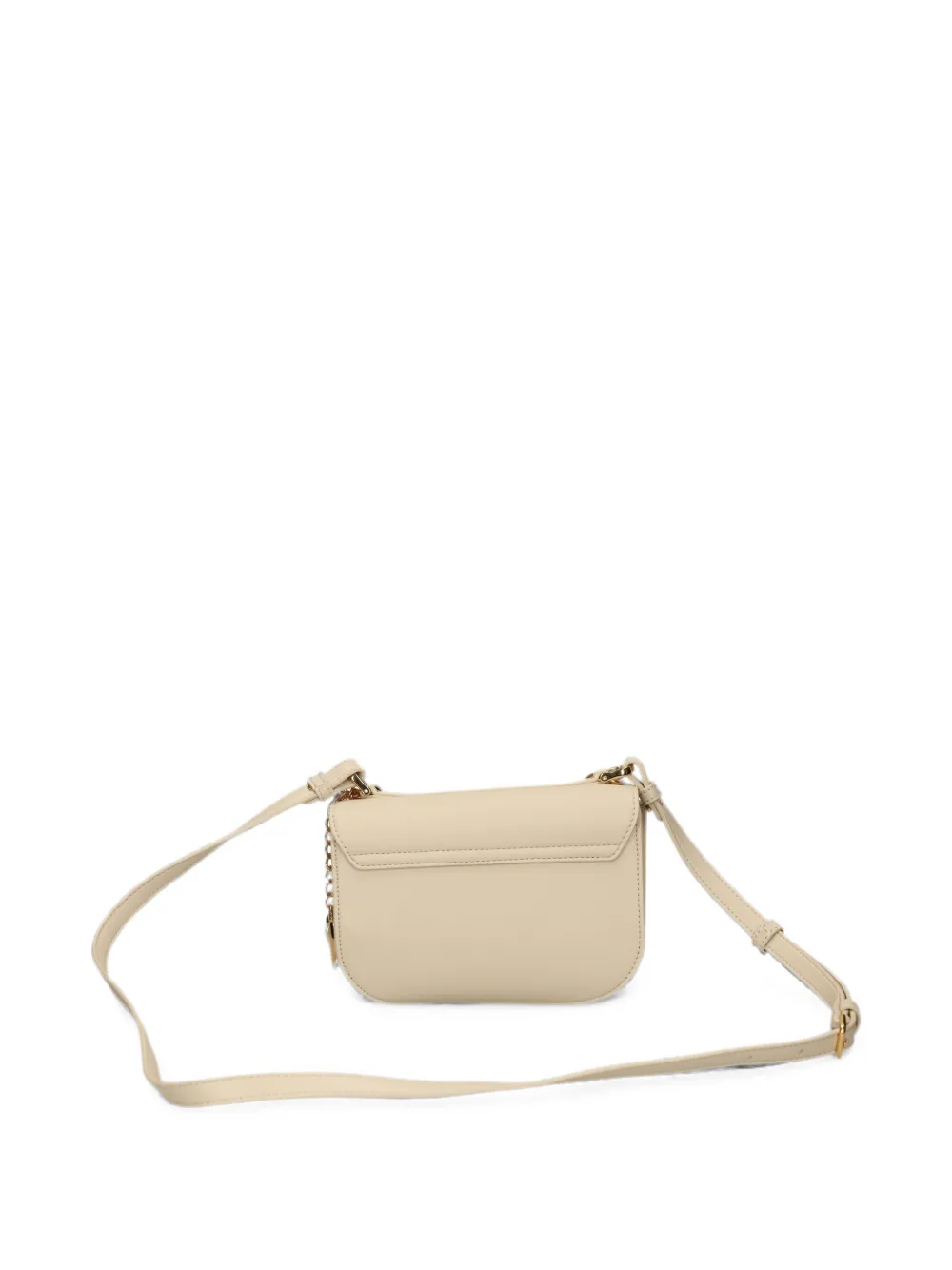 Love Moschino Crossbodytas met ketting en hartbedel Beige
