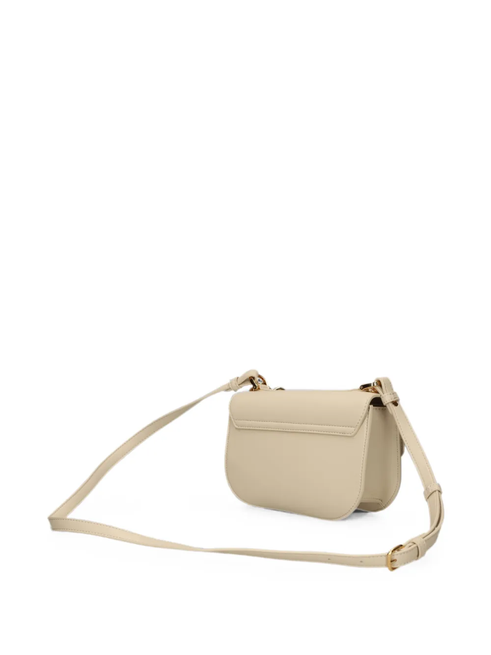 Love Moschino Crossbodytas met ketting en hartbedel Beige