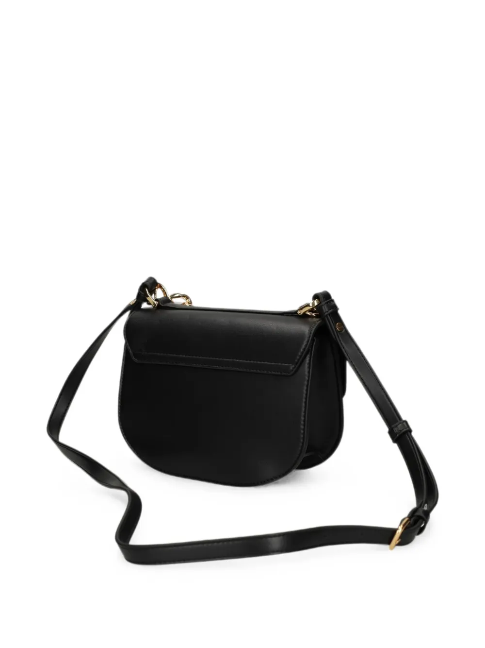 Love Moschino Crossbodytas met hartbedel en schakelketting Zwart