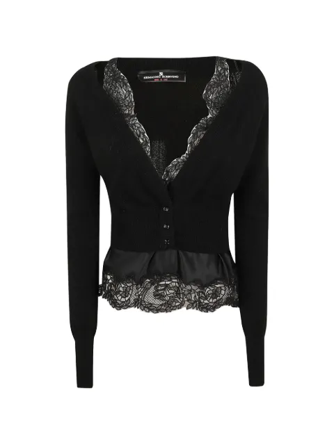 Ermanno Scervino lace-trim layered cardigan