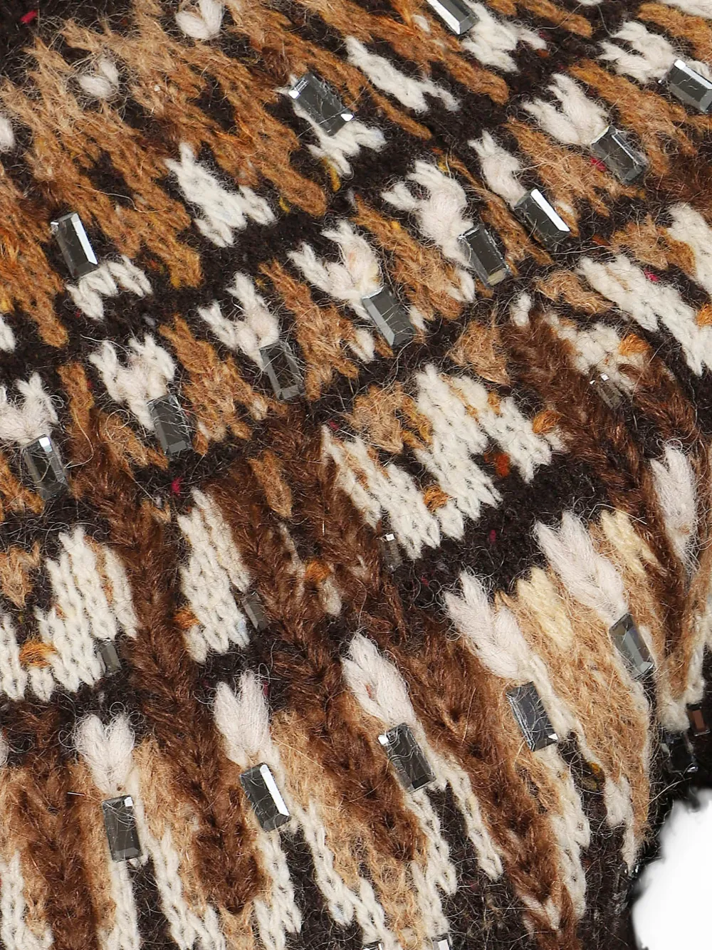 Ermanno Scervino Sweater verfraaid met kristallen Bruin