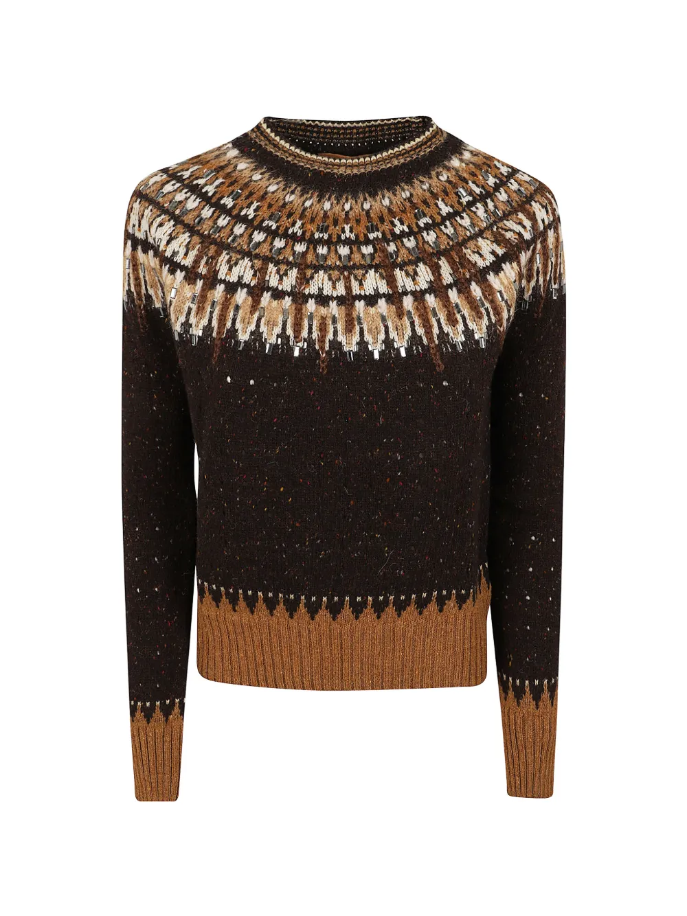 Ermanno Scervino crystal-embellished sweater - Braun