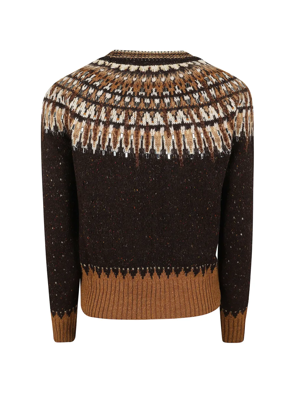Ermanno Scervino Sweater verfraaid met kristallen Bruin
