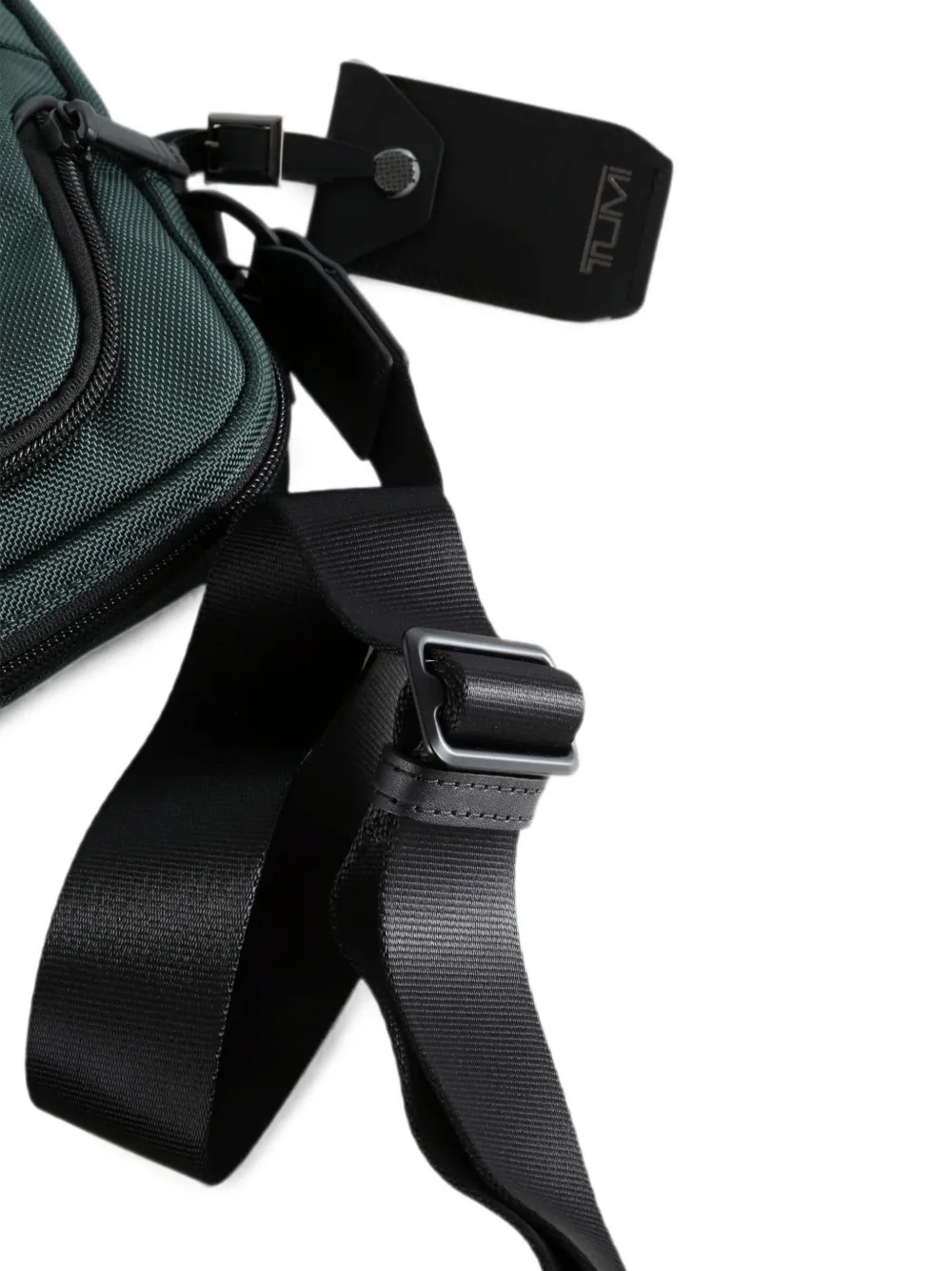 Tumi Alpha schoudertas met ritssluiting Groen