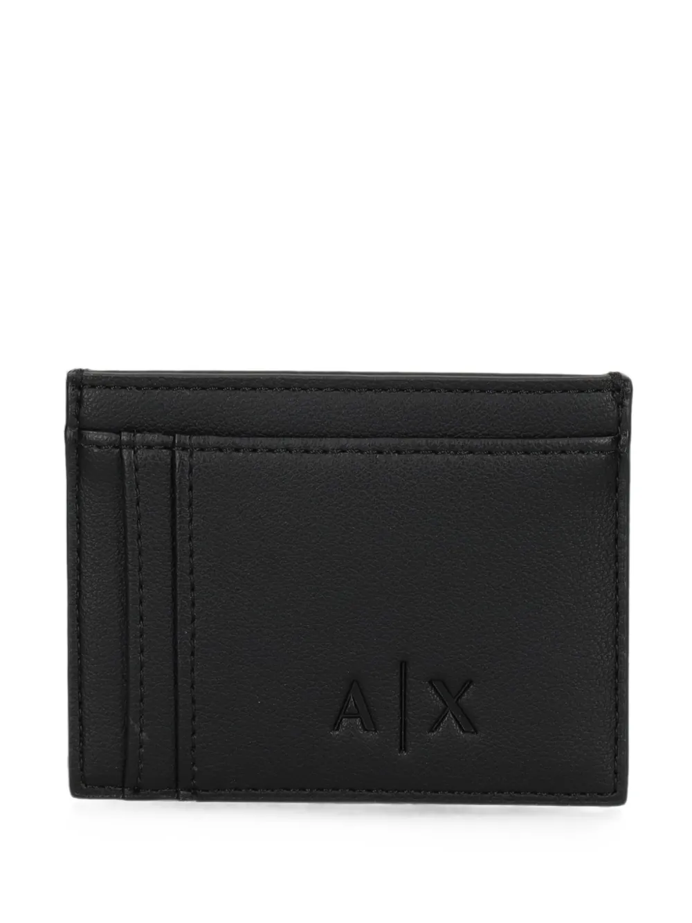 Armani Exchange logo-embossed card holder · One Size
