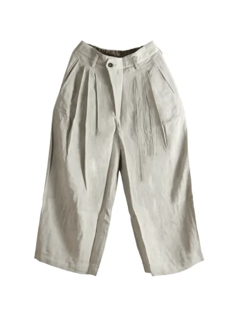 Ziggy Chen pantalones anchos con pinzas