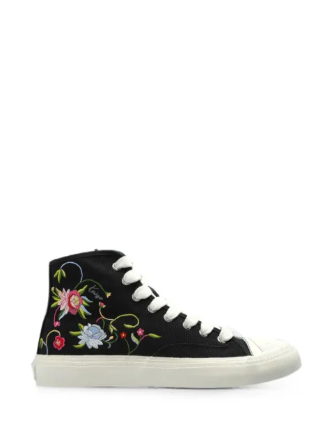 Kenzo Hoshi High floral-embroidered sneakers