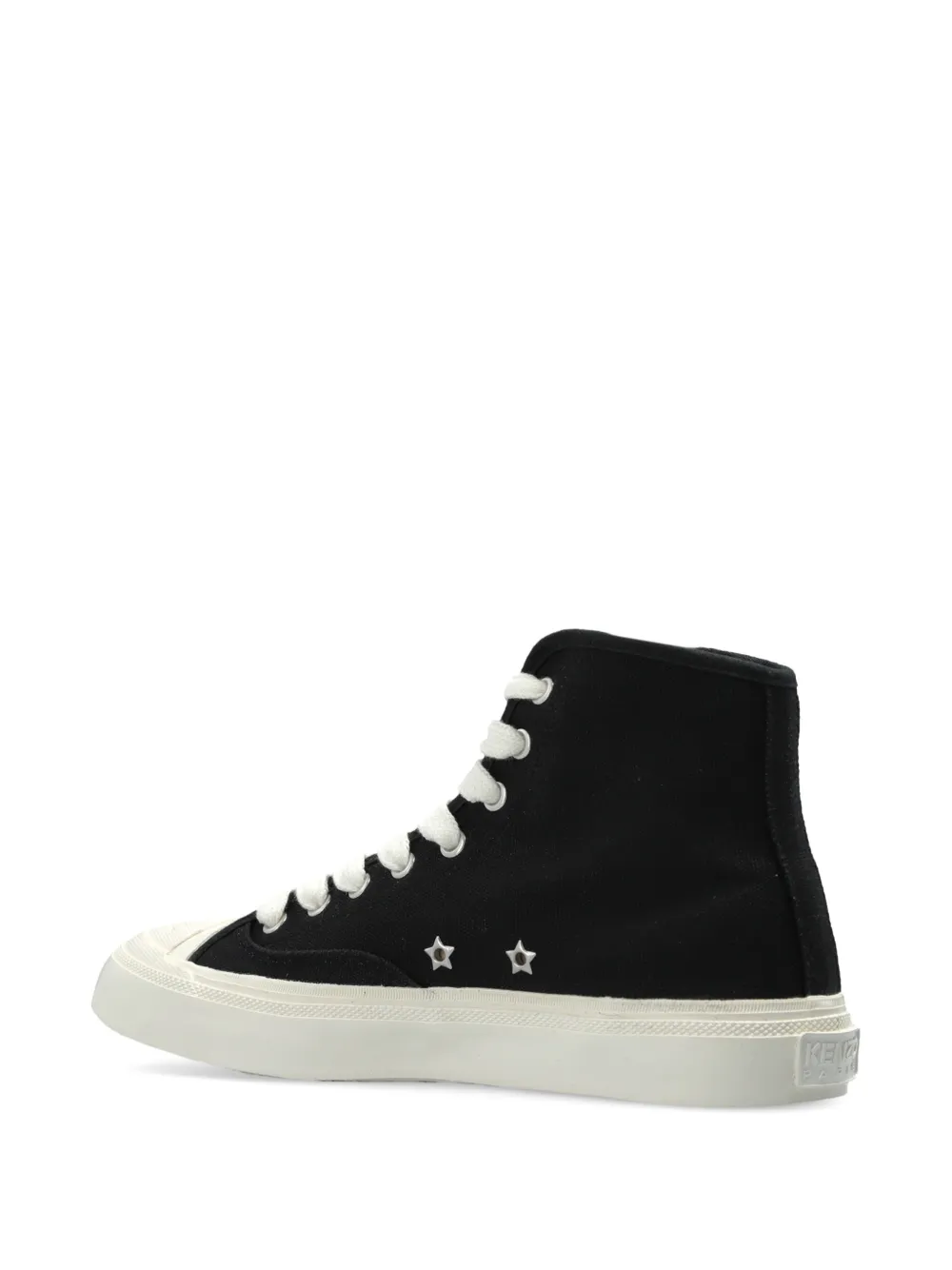 Kenzo Hoshi High floral-embroidered sneakers Zwart