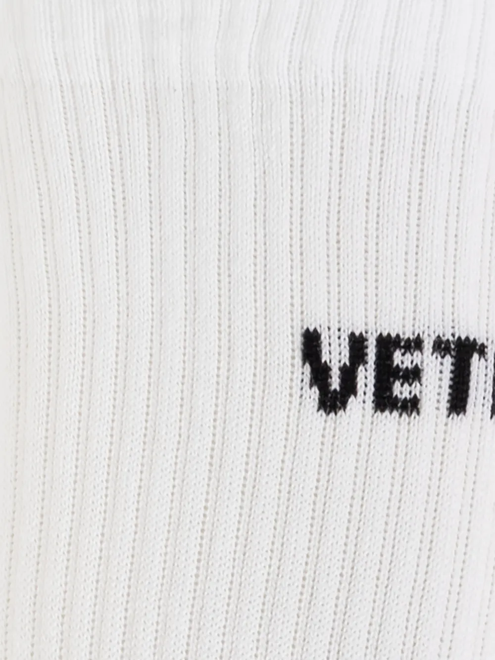 VETEMENTS Sokken met intarsia logo Wit