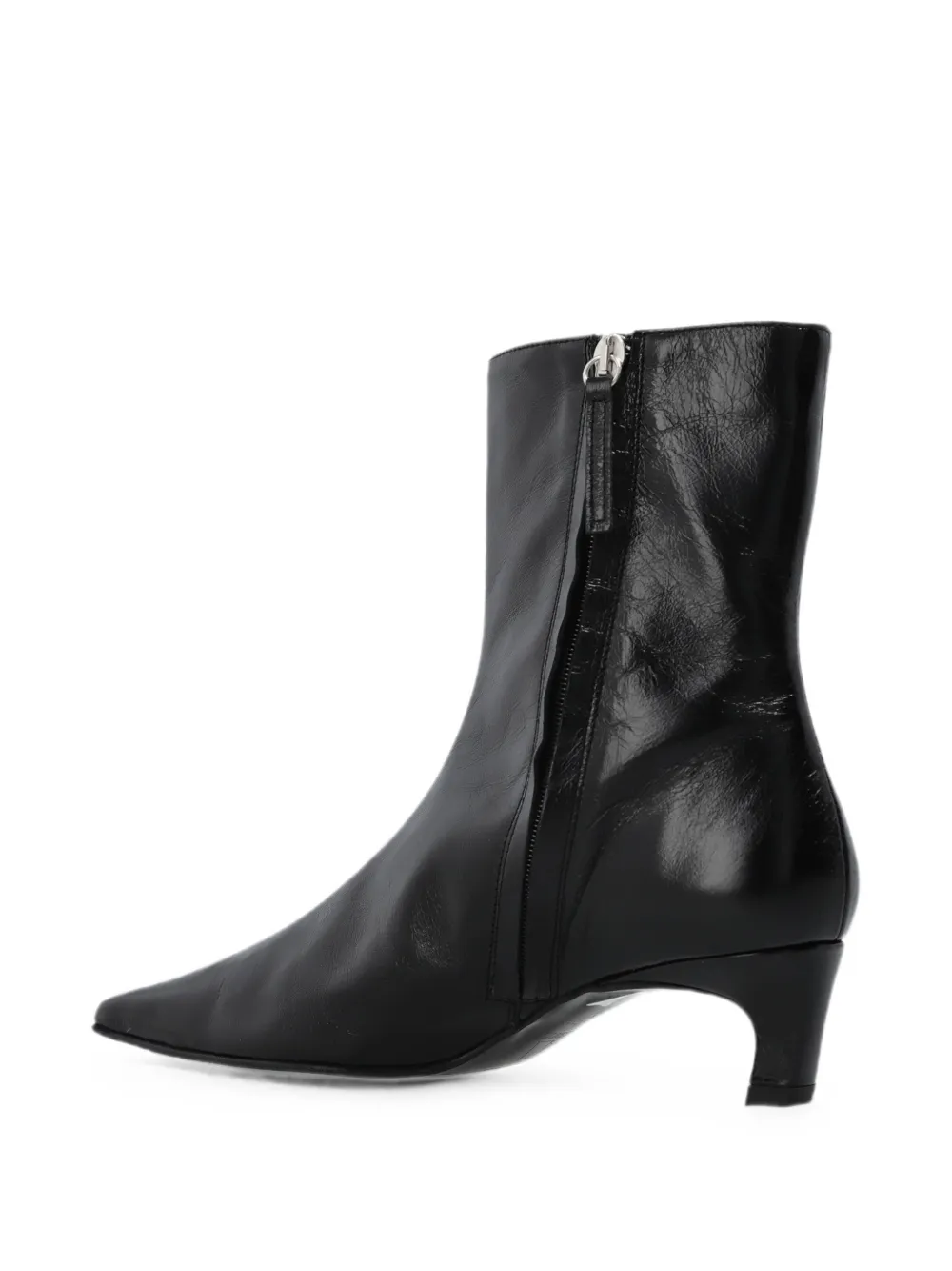 ALOHAS Ambar Rift leather ankle boots Zwart
