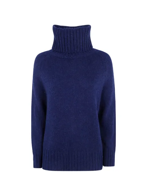 base turtleneck raglan-sleeve sweater