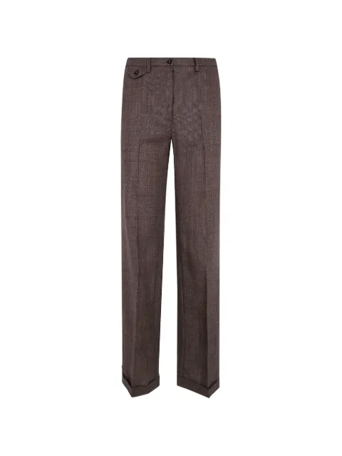 Seventy houndstooth-pattern wool trousers