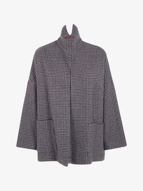 Daniela Gregis Prince of Wales check-pattern oversized jacket