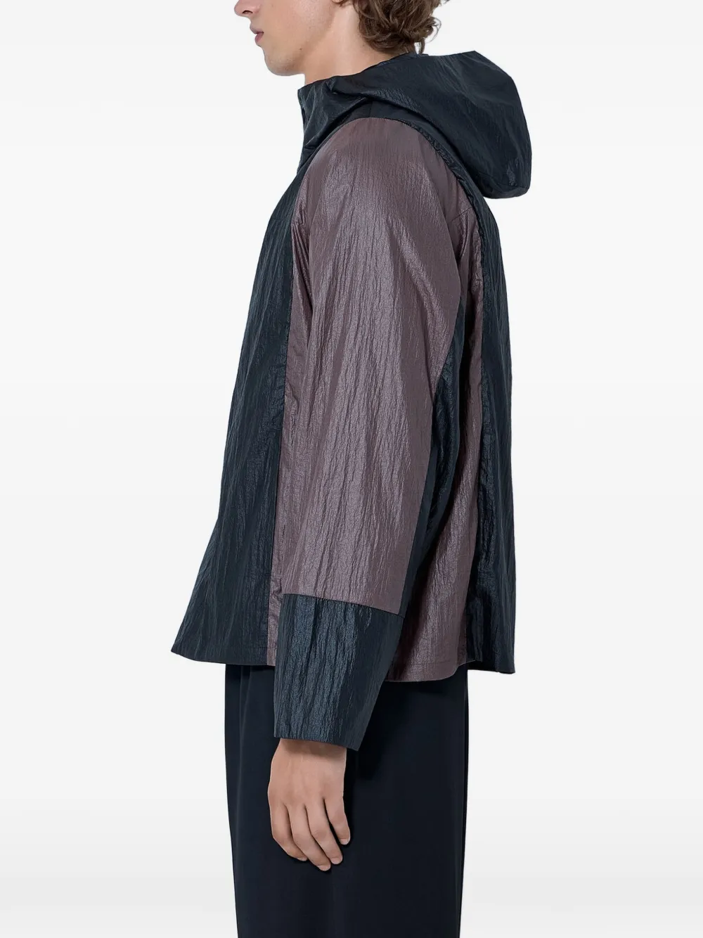 Kiko Kostadinov Jack met colourblocking en gekreukt effect Zwart