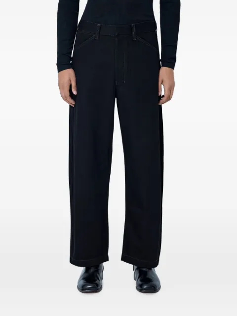 LEMAIRE stitched-seam wide-leg trousers