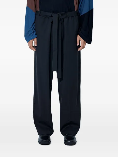 Kiko Kostadinov tie-waist wide-leg trousers
