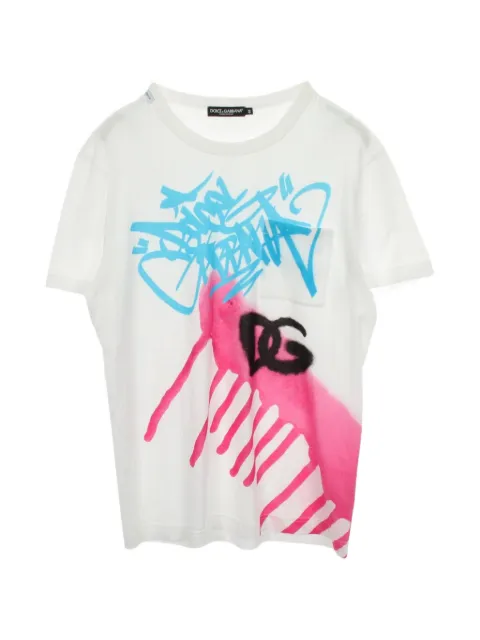 Dolce & Gabbana Pre-Owned playera con estampado de grafiti 2010