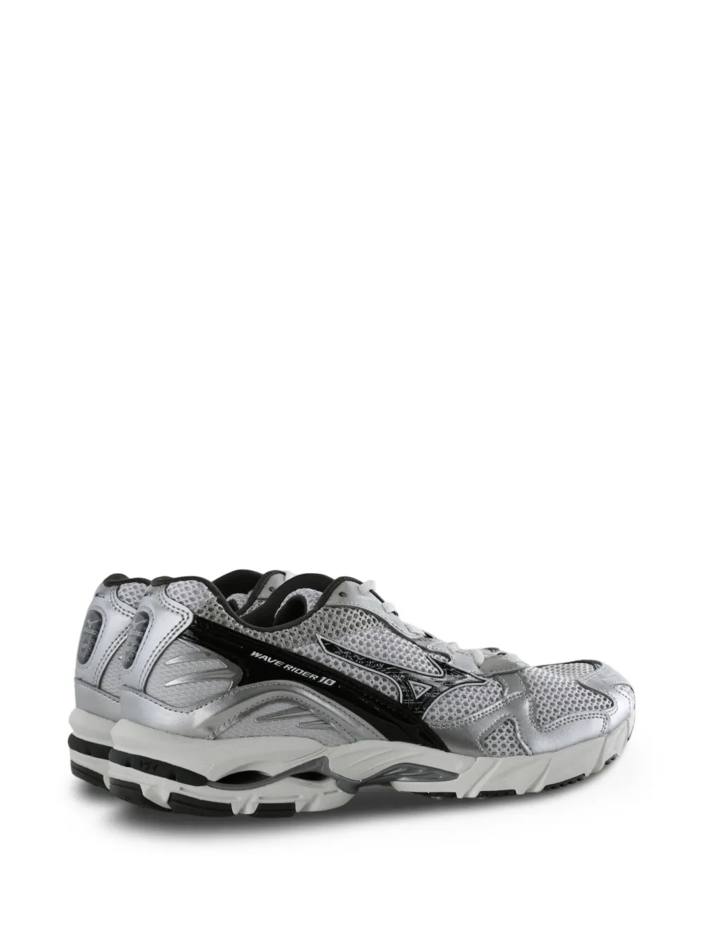 Mizuno Wave Rider 10 mesh-panel sneakers Grijs